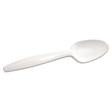 Dixie® Mediumweight Polypropylene Cutlery, Teaspoon, White, 1,000-carton freeshipping - TVN Wholesale